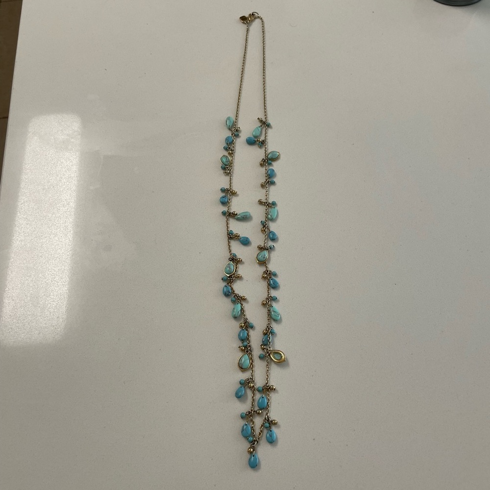 Long Ralph lauren turquoise necklace - costume jewelry